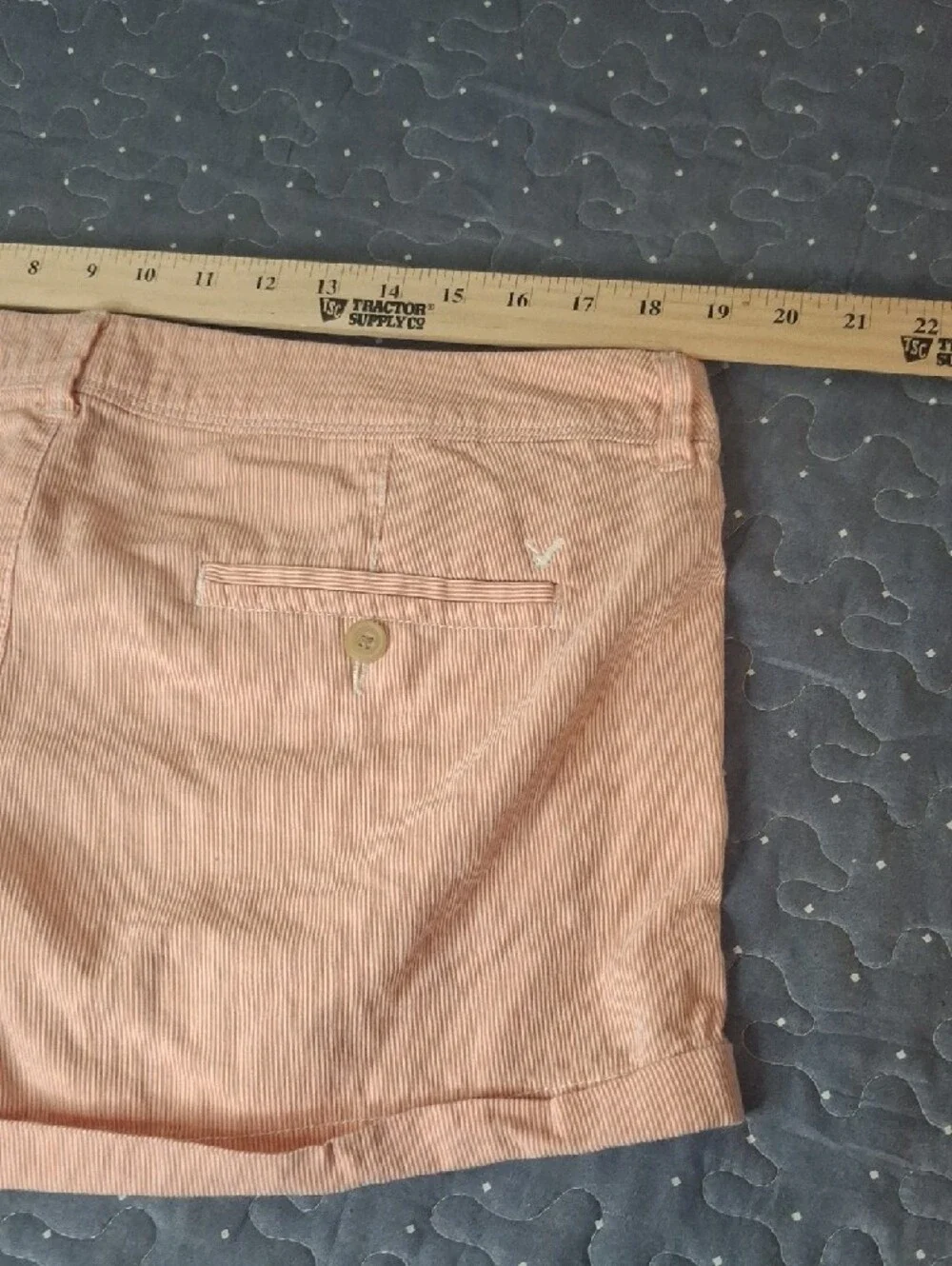 American Eagle Women's Pink Stripe Cotton Shorts size 14